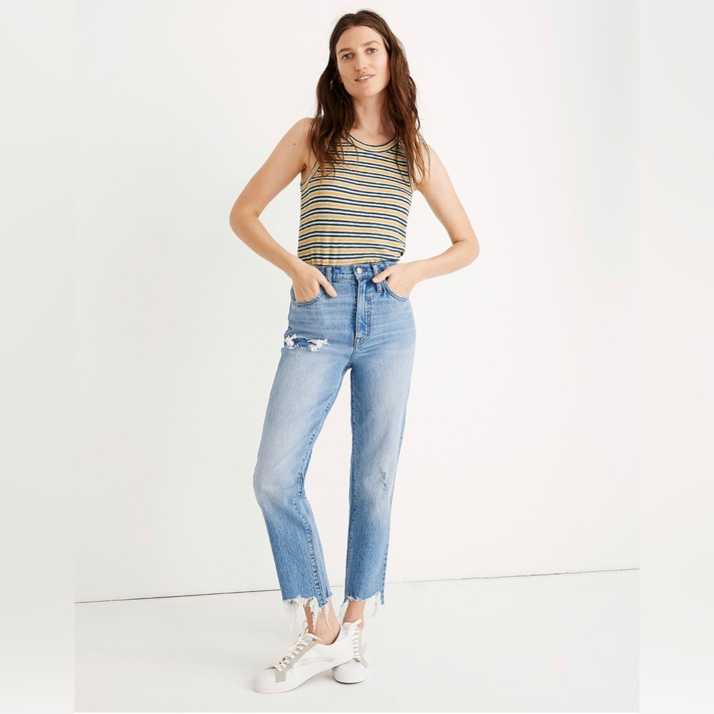 madewell classic straight jeans